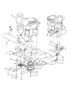 Kawasaki Engine Accessories 31hp Diagram and Parts List for M60-KW (53AI8CT6050-31HP-OHV)(2010) Cub Cadet Lawn Tractor